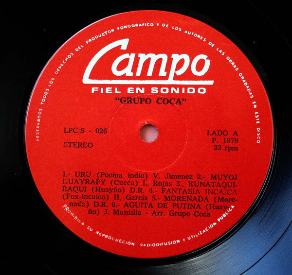 Grupo Coca : Grupo Coca (LP, Album)