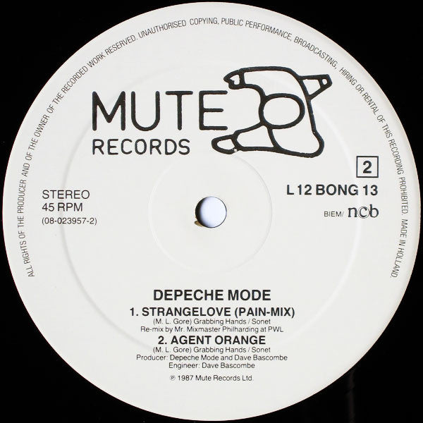 Depeche Mode : Strangelove (12", Ltd)