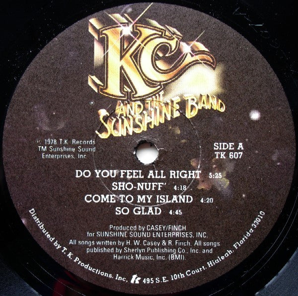 KC & The Sunshine Band : Who Do Ya (Love) (LP, Album)