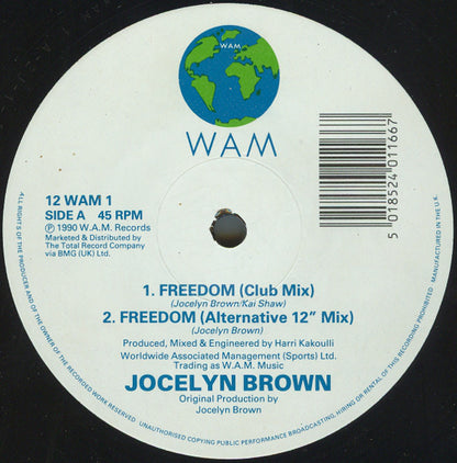 Jocelyn Brown : Freedom / Somebody Else's Guy (12")