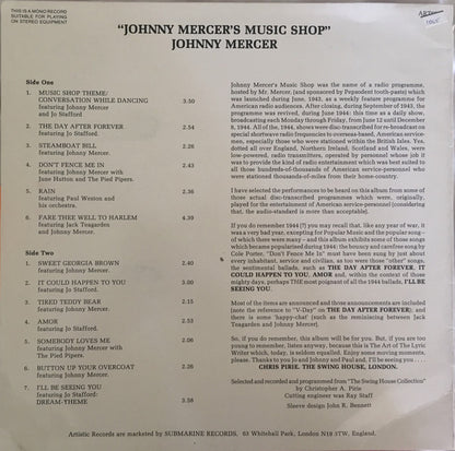 Johnny Mercer : Johnny Mercer's Music Shop (LP, Album, Mono)