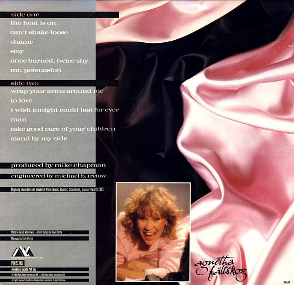 Agnetha Fältskog : Wrap Your Arms Around Me (LP, Album, SIB)