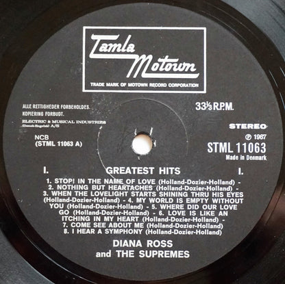The Supremes : Greatest Hits (LP, Comp)