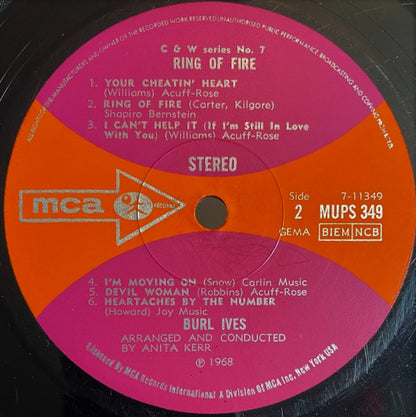 Burl Ives : Ring Of Fire (LP, Album)