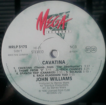 John Williams (7) : Cavatina (LP, Album, RE)