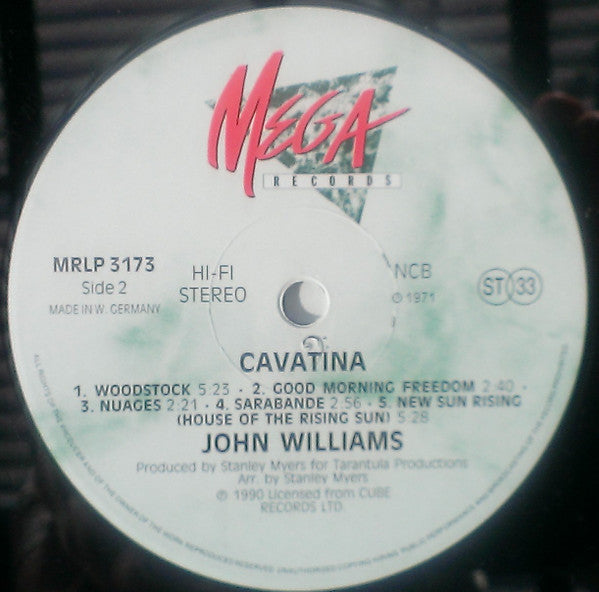 John Williams (7) : Cavatina (LP, Album, RE)