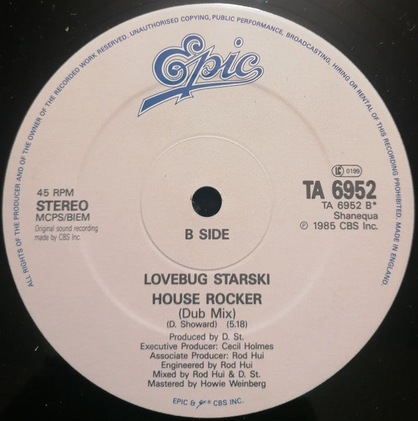 Lovebug Starski : House Rocker (12", Single)