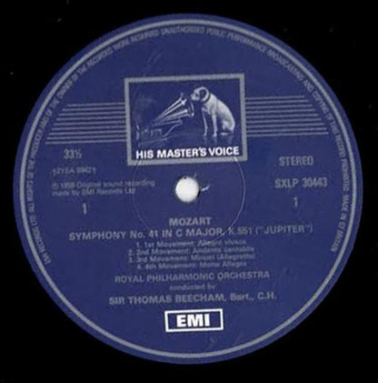 Sir Thomas Beecham, Wolfgang Amadeus Mozart, Franz Schubert, Royal Philharmonic Orchestra : Symphony No. 41 In C 'Jupiter' / Symphony No. 6 In C (LP, Comp)