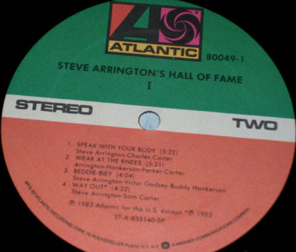 Steve Arrington's Hall Of Fame : I (LP, Album, SP )