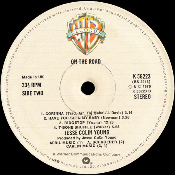 Jesse Colin Young : On The Road (LP, RE)