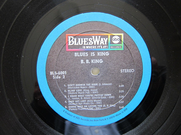 B.B. King : Blues Is King (LP, Album, RP)