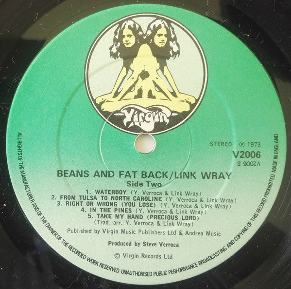 Link Wray : Beans And Fatback (LP, Album, RP)