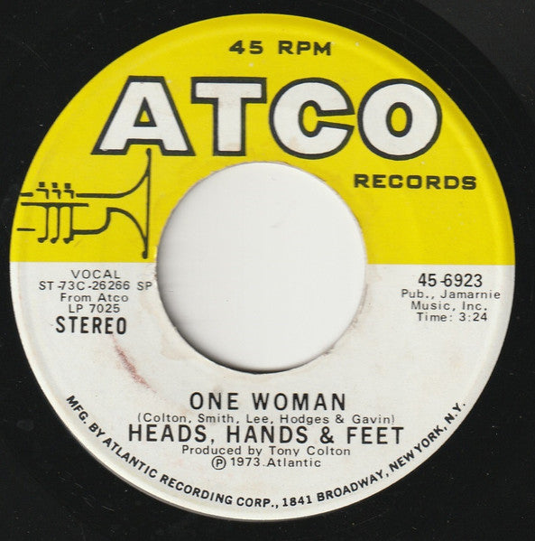 Heads Hands & Feet : One Woman (7", Single)