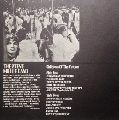 Steve Miller Band : Children Of The Future (LP, Album, RE, Jac)