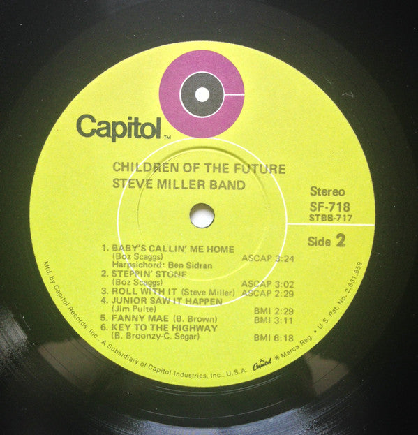 Steve Miller Band : Children Of The Future (LP, Album, RE, Jac)