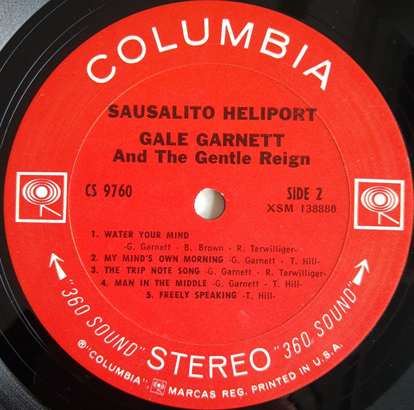 Gale Garnett And The Gentle Reign : Sausalito Heliport (LP, Album)