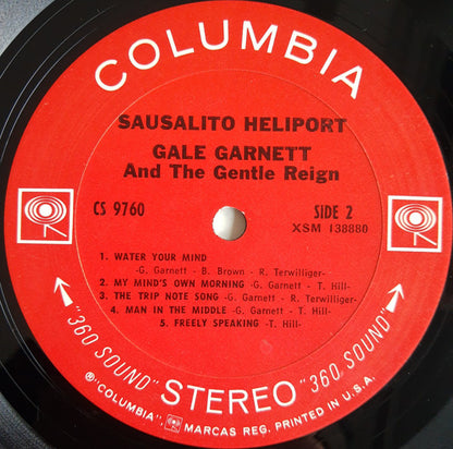 Gale Garnett And The Gentle Reign : Sausalito Heliport (LP, Album)