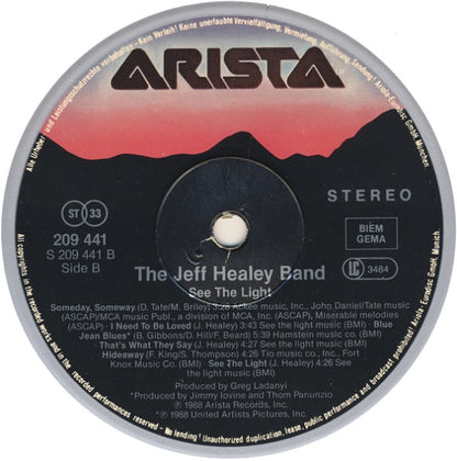 The Jeff Healey Band : See The Light (LP, Album)