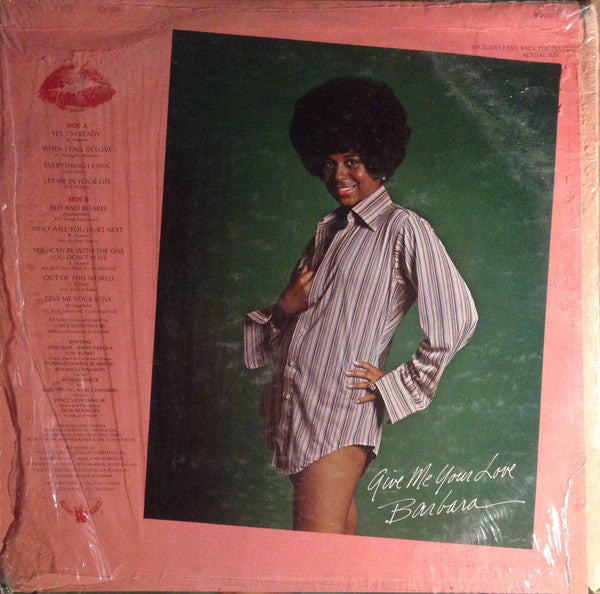 Barbara Mason : Give Me Your Love (LP, Album, Mon)