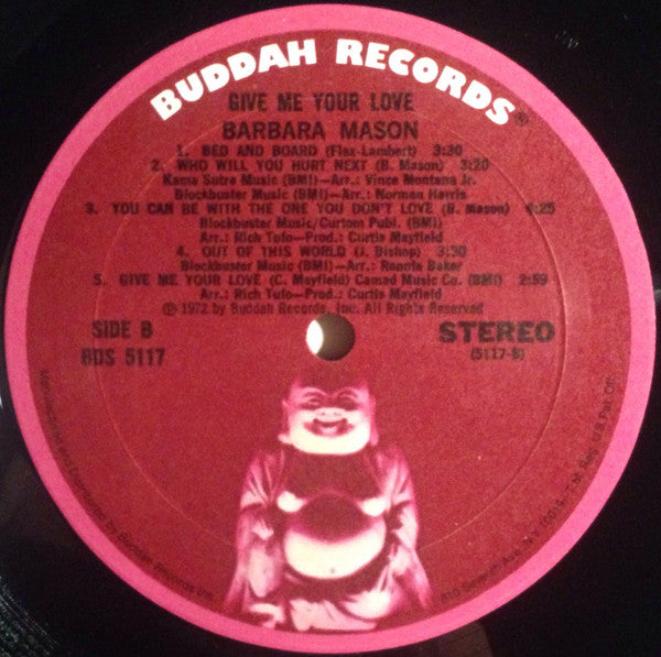 Barbara Mason : Give Me Your Love (LP, Album, Mon)