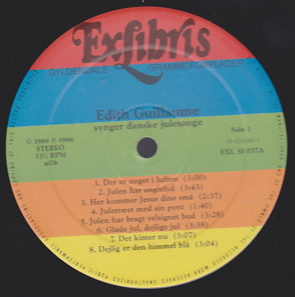 Edith Guillaume : Synger Danske Julesange (LP)