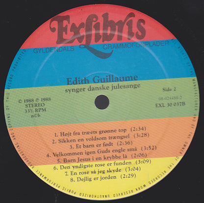Edith Guillaume : Synger Danske Julesange (LP)
