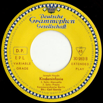 Joseph Haydn : Kindersinfonie (Toy Symphony) (7", EP)
