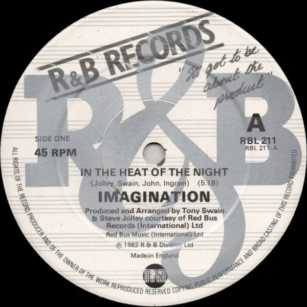 Imagination : In The Heat Of The Night (12")