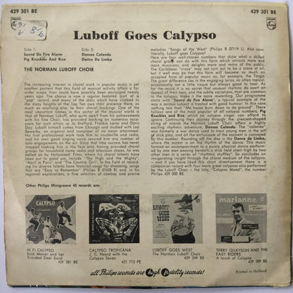 Norman Luboff Choir : Luboff Goes Calypso (7", EP)