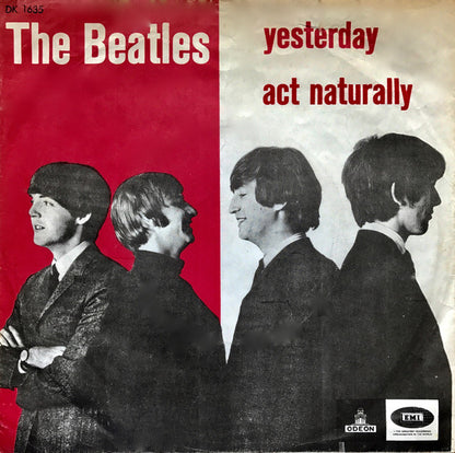 The Beatles : Yesterday (7", Single, Mono)