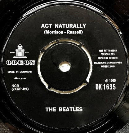 The Beatles : Yesterday (7", Single, Mono)