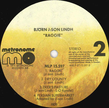 Björn J:son Lindh : Raggie (LP, Album)