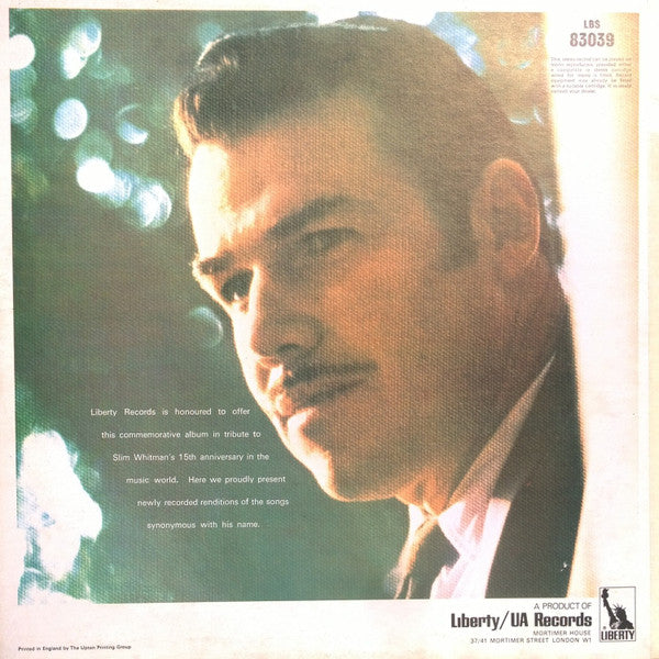Slim Whitman : 15th Anniversary Album (LP, Album, Ltd, RE)