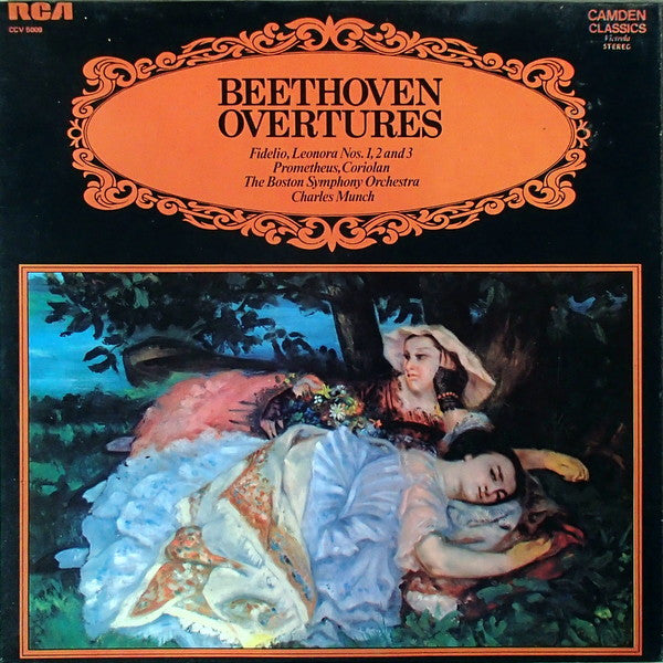 Ludwig van Beethoven - Charles Munch, Boston Symphony Orchestra : Overtures (LP, RE)