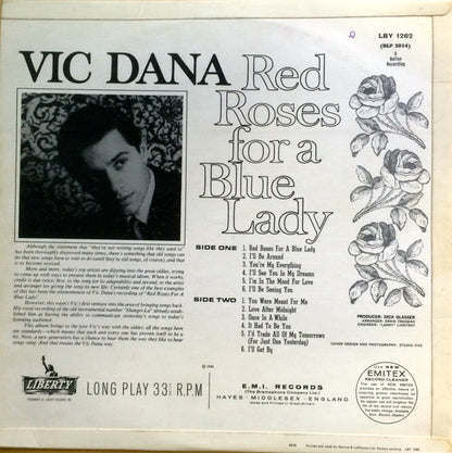 Vic Dana : Red Roses For A Blue Lady (LP, Album, Mono)