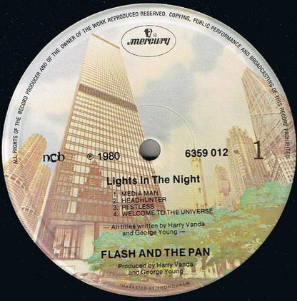 Flash & The Pan : Lights In The Night (LP, Album)