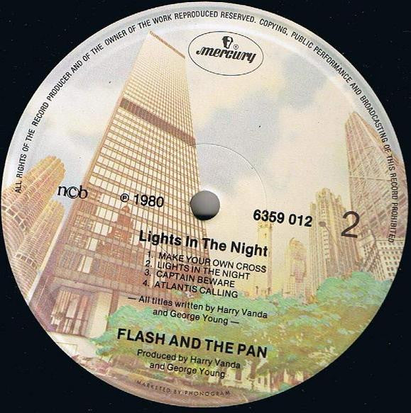 Flash & The Pan : Lights In The Night (LP, Album)