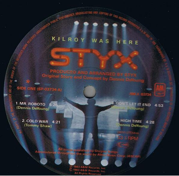 Styx : Kilroy Was Here (LP, Album, Gat)