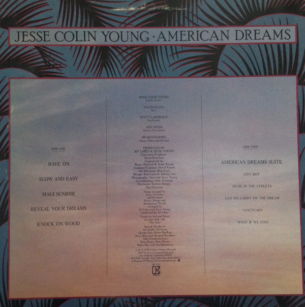 Jesse Colin Young : American Dreams (LP, Album, RE, PRC)