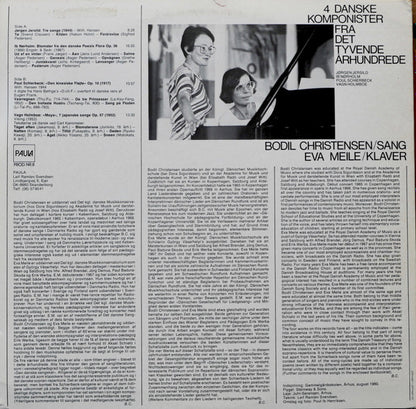 Bodil Christensen, Eva Meile : 4 Danske Komponister Fra Det 20. Århundrede (LP, Album)