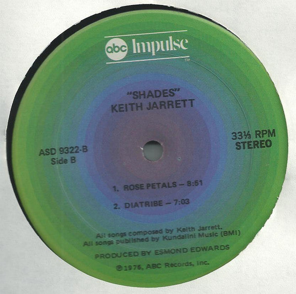 Keith Jarrett : Shades (LP, Album)