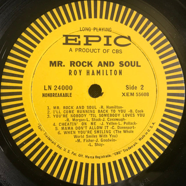 Roy Hamilton (5) : Mr. Rock And Soul (LP, Mono)