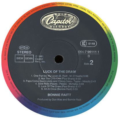 Bonnie Raitt : Luck Of The Draw (LP, Album)