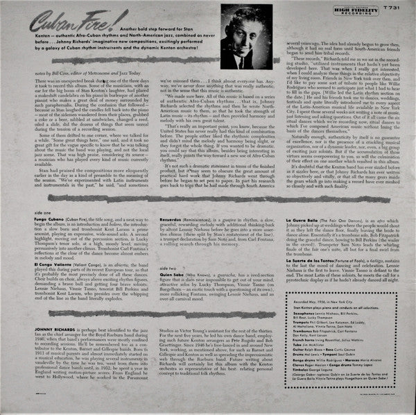Stan Kenton : Cuban Fire! (LP, Album, Mono, RP, Scr)