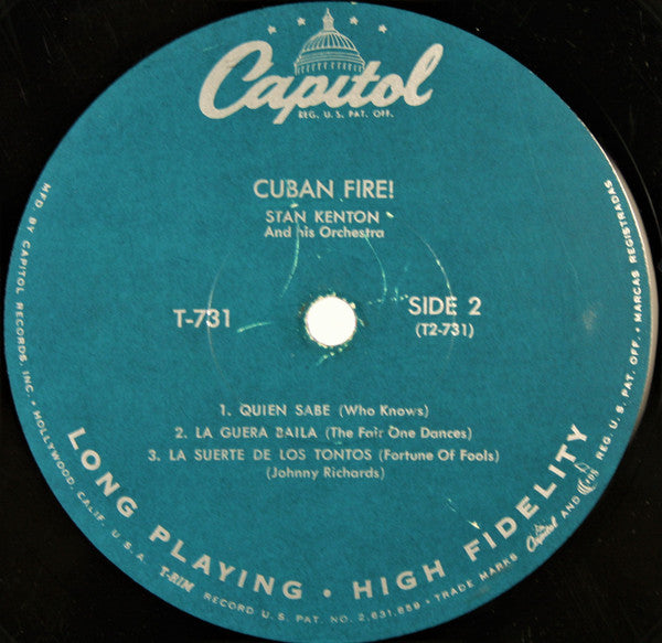 Stan Kenton : Cuban Fire! (LP, Album, Mono, RP, Scr)