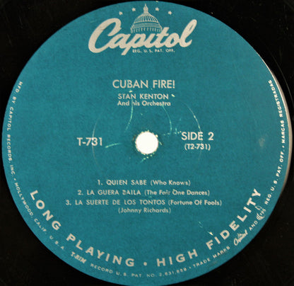 Stan Kenton : Cuban Fire! (LP, Album, Mono, RP, Scr)