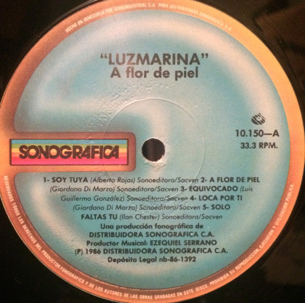 Luz Marina : A Flor De Piel (LP, Album)