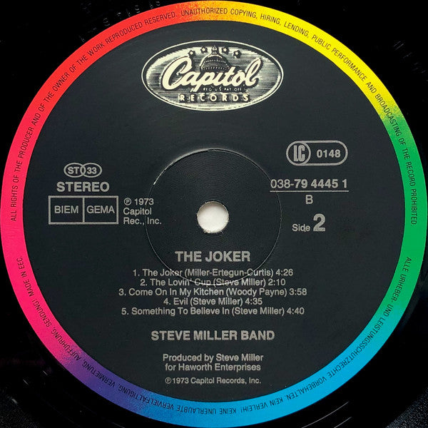 Steve Miller Band : The Joker (LP, Album, RE)