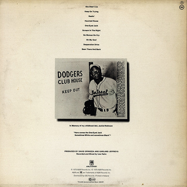 Garland Jeffreys : One-Eyed Jack (LP, Album)