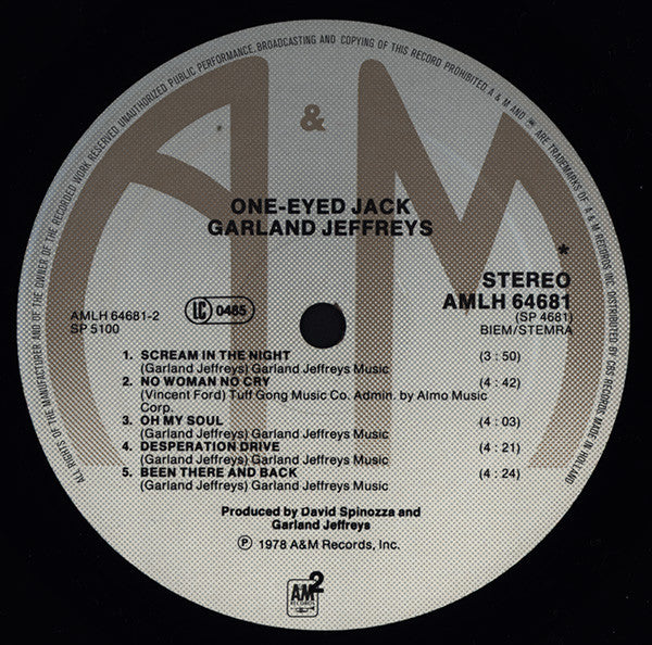 Garland Jeffreys : One-Eyed Jack (LP, Album)